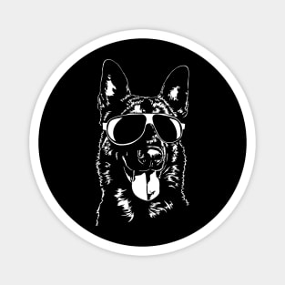 Belgian Malinois sunglasses cool dog Magnet